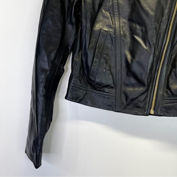 MICHAEL Michael Kors Lamb Leather moto jacket black - P (2) - Picture 5 of 11